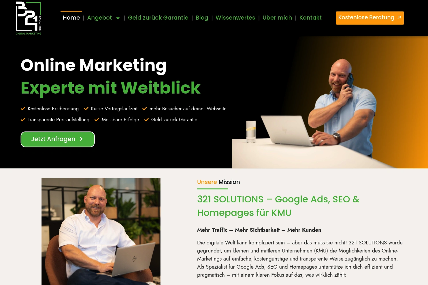 Preview of 321 SOLUTIONS – Google Ads, SEO & Homepages
