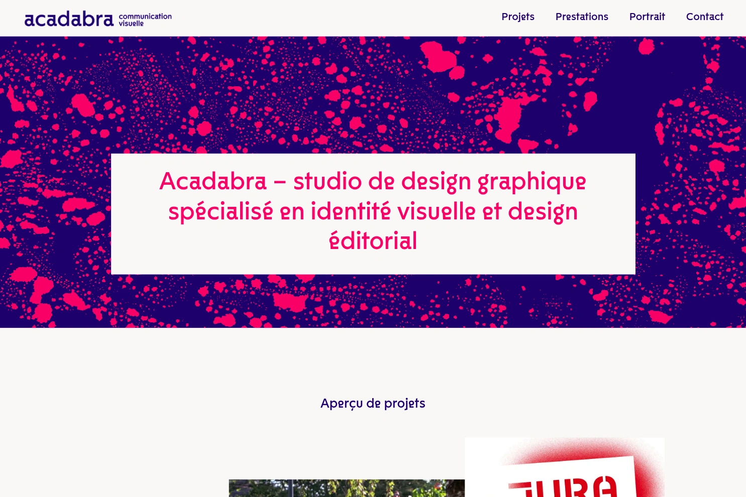 Preview of Acadabra communication visuelle