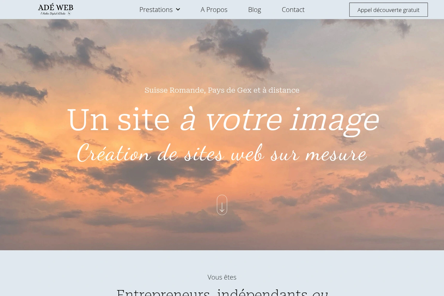 Preview of Adeweb - Création site web