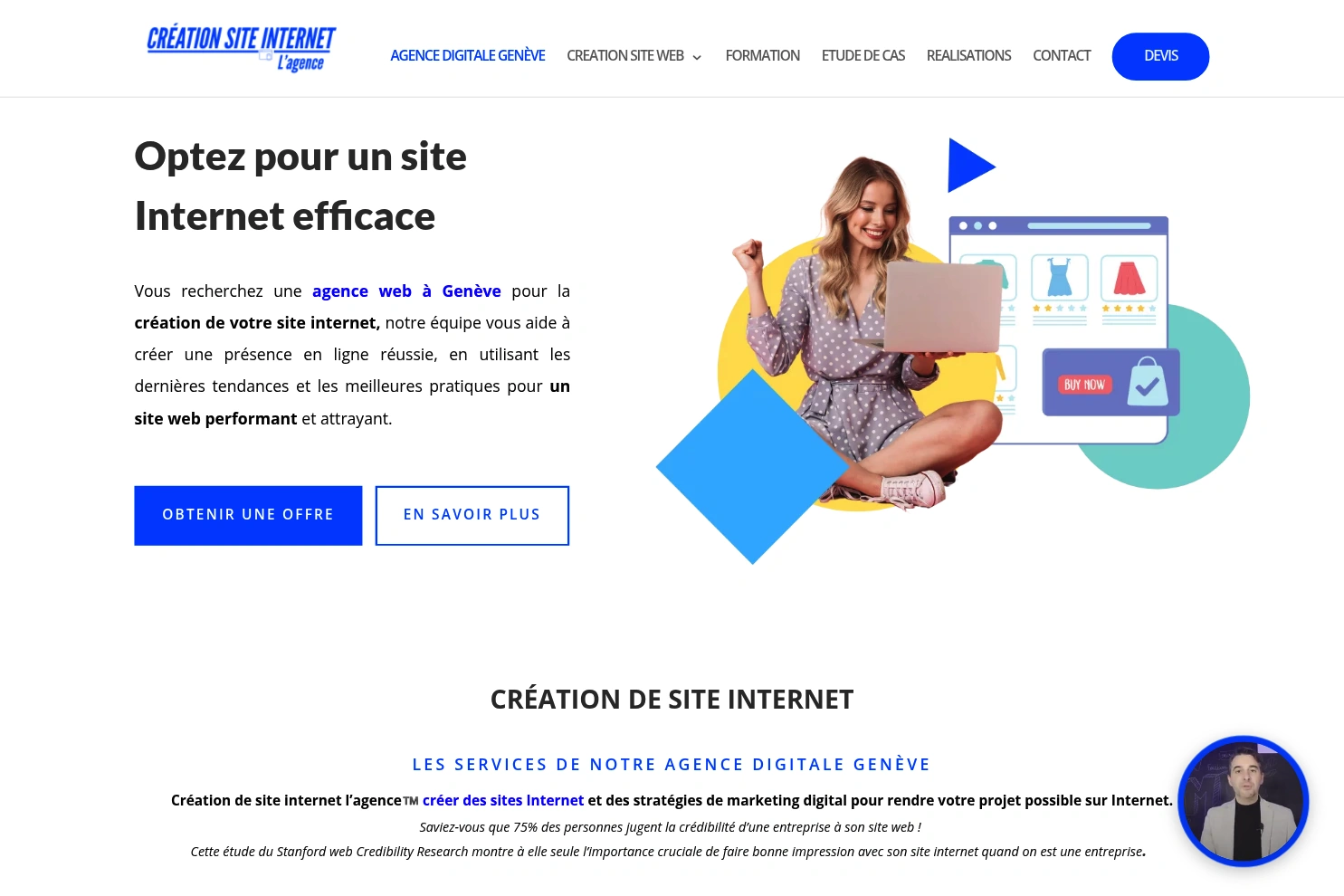 Preview of Agence création site Internet