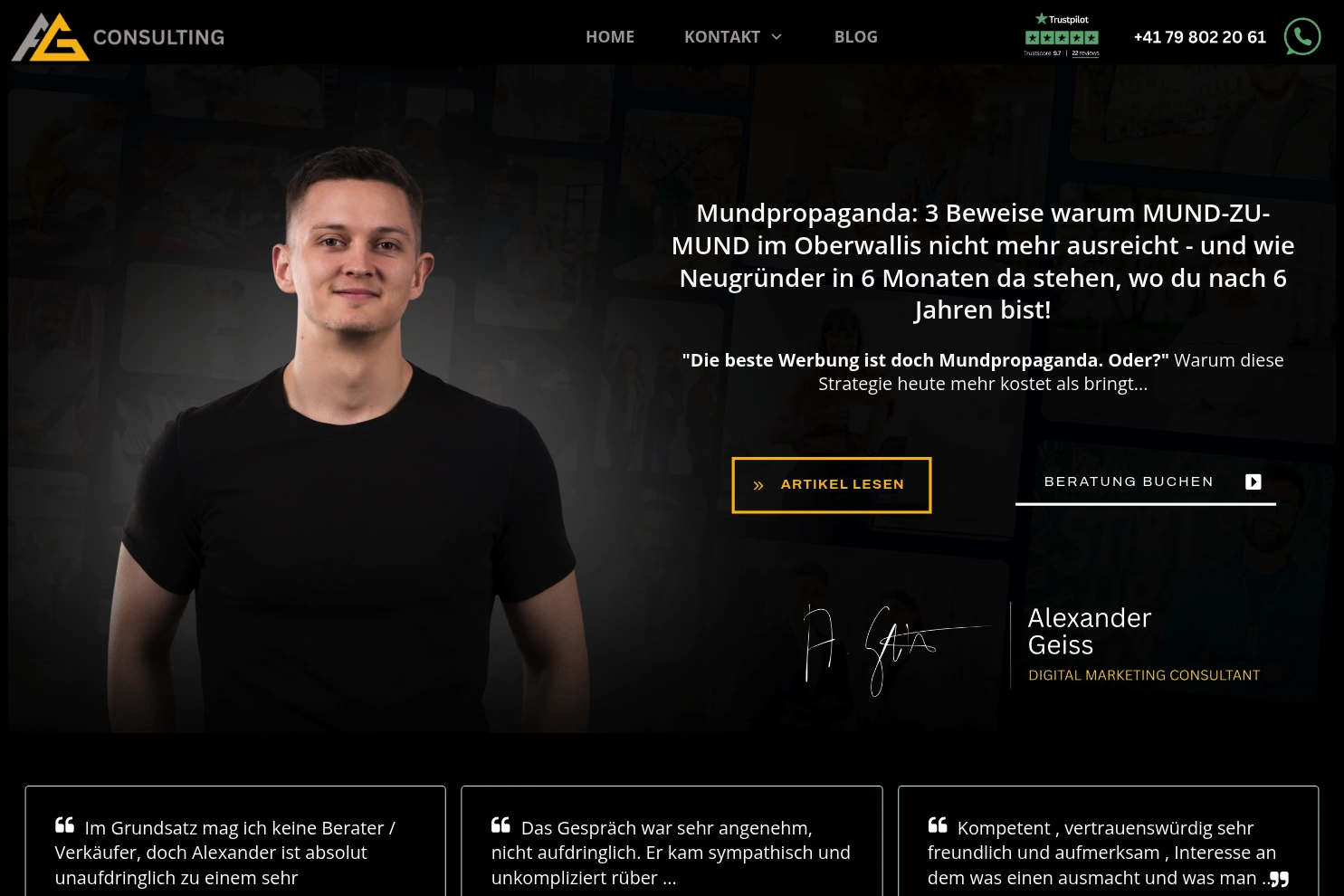 Preview of Alexander Geiss - Berater für digitales Marketing | KMU