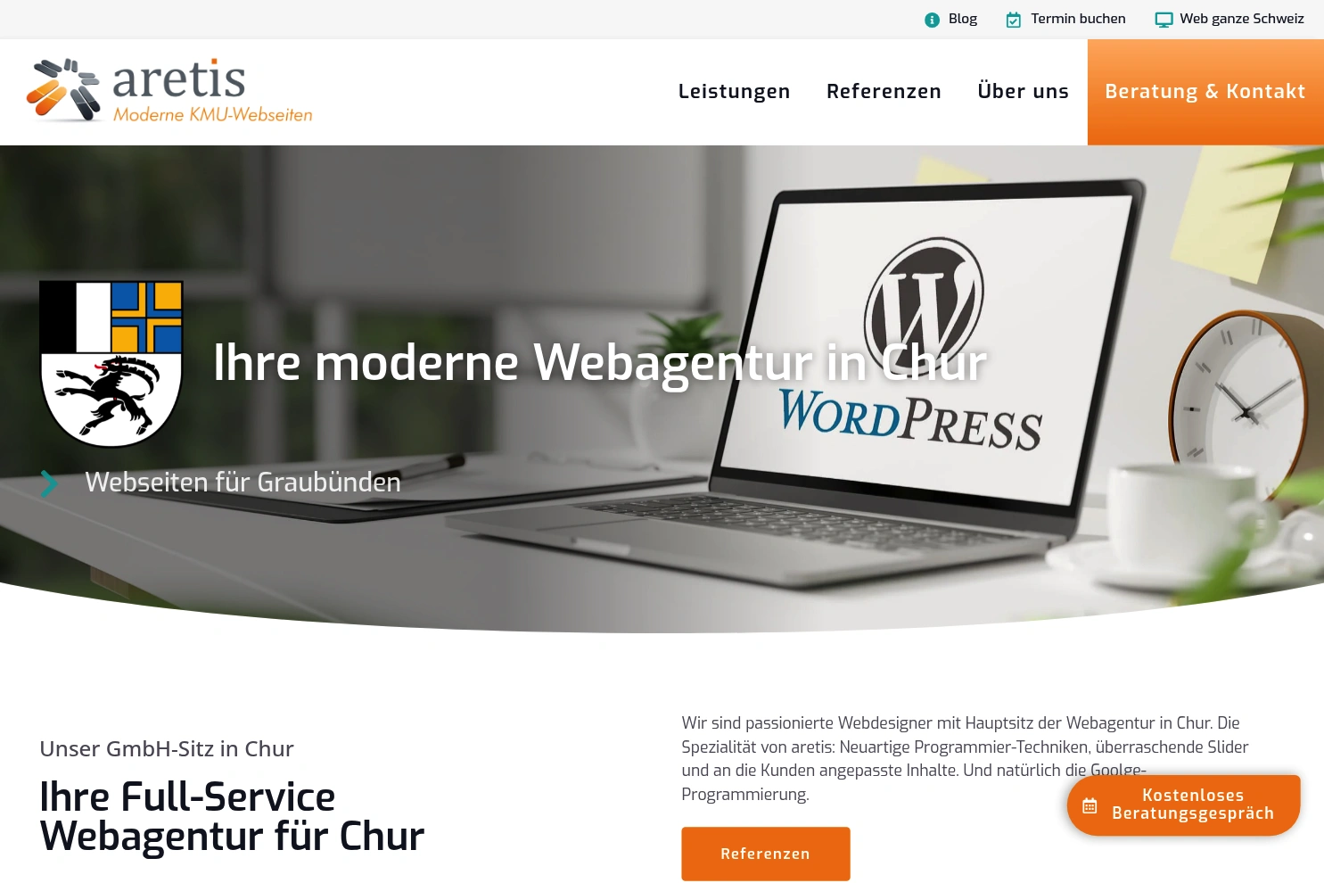 Preview of aretis Webagentur & Webdesign Chur