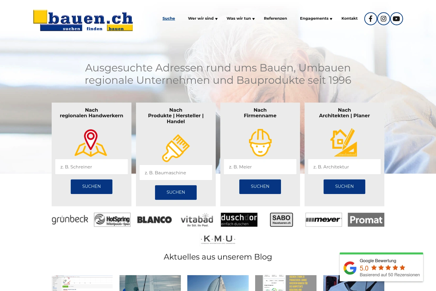 Preview of bauen.ch (NEUE MEDIEN AG)