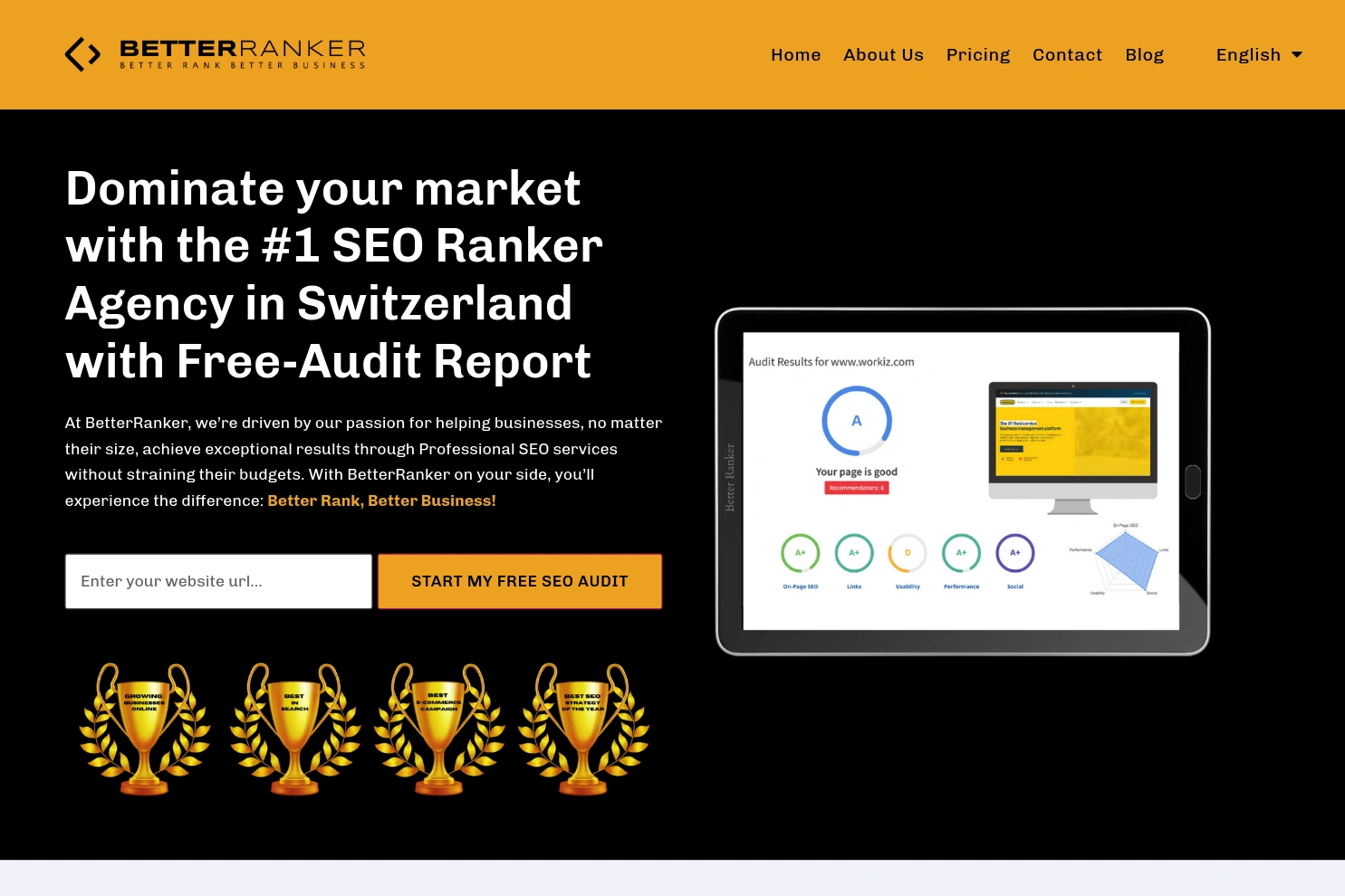 Preview of Better Ranker | SEO Agency in Switzerland