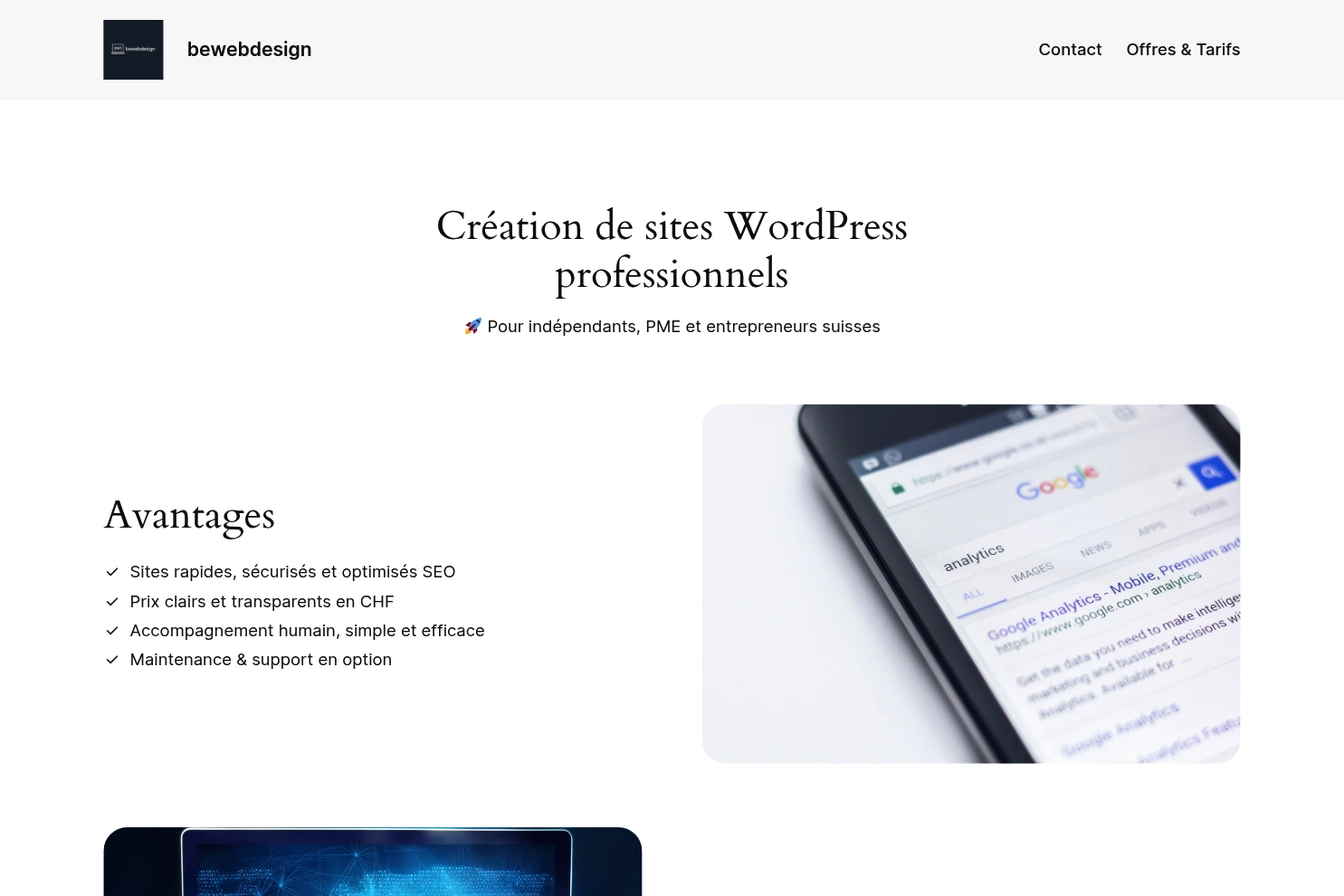 Preview of BeWebDesign