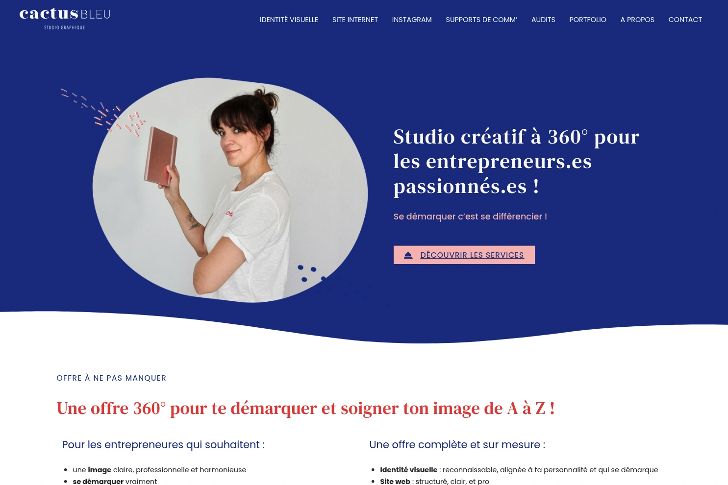 Preview of Studio graphique Cactus Bleu - Graphisme et Webdesign