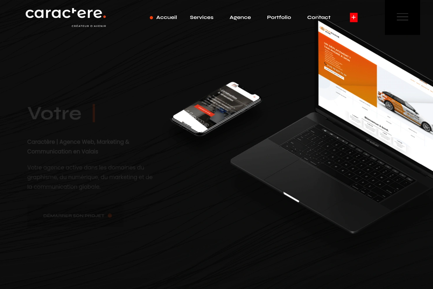 Preview of Caractère | Agence Web, marketing & communication Valais