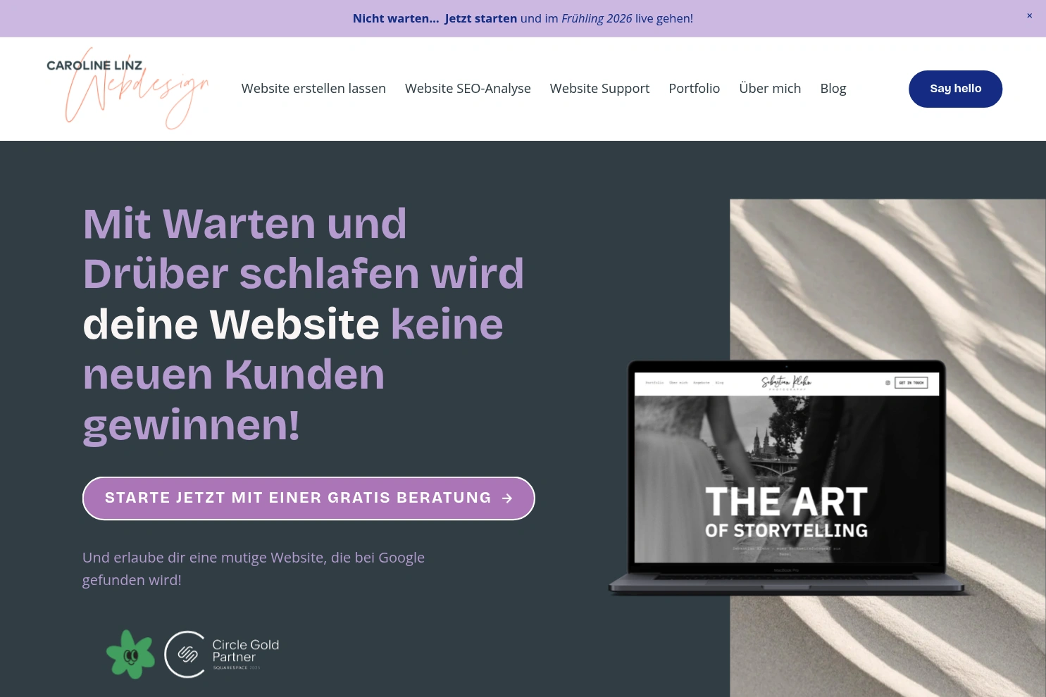 Preview of Caroline Linz Webdesign