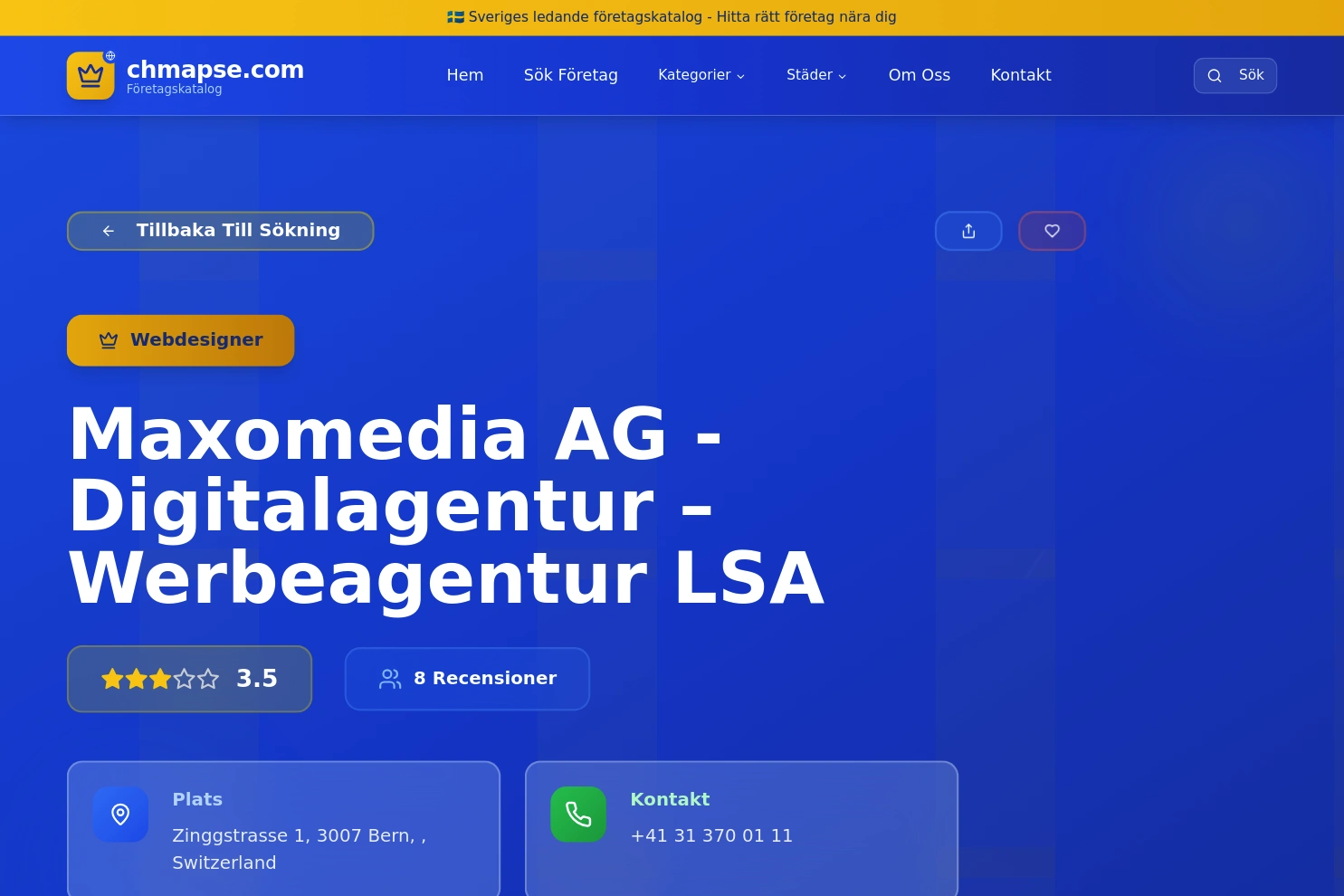 Preview of Maxomedia AG - Digitalagentur – Werbeagentur LSA
