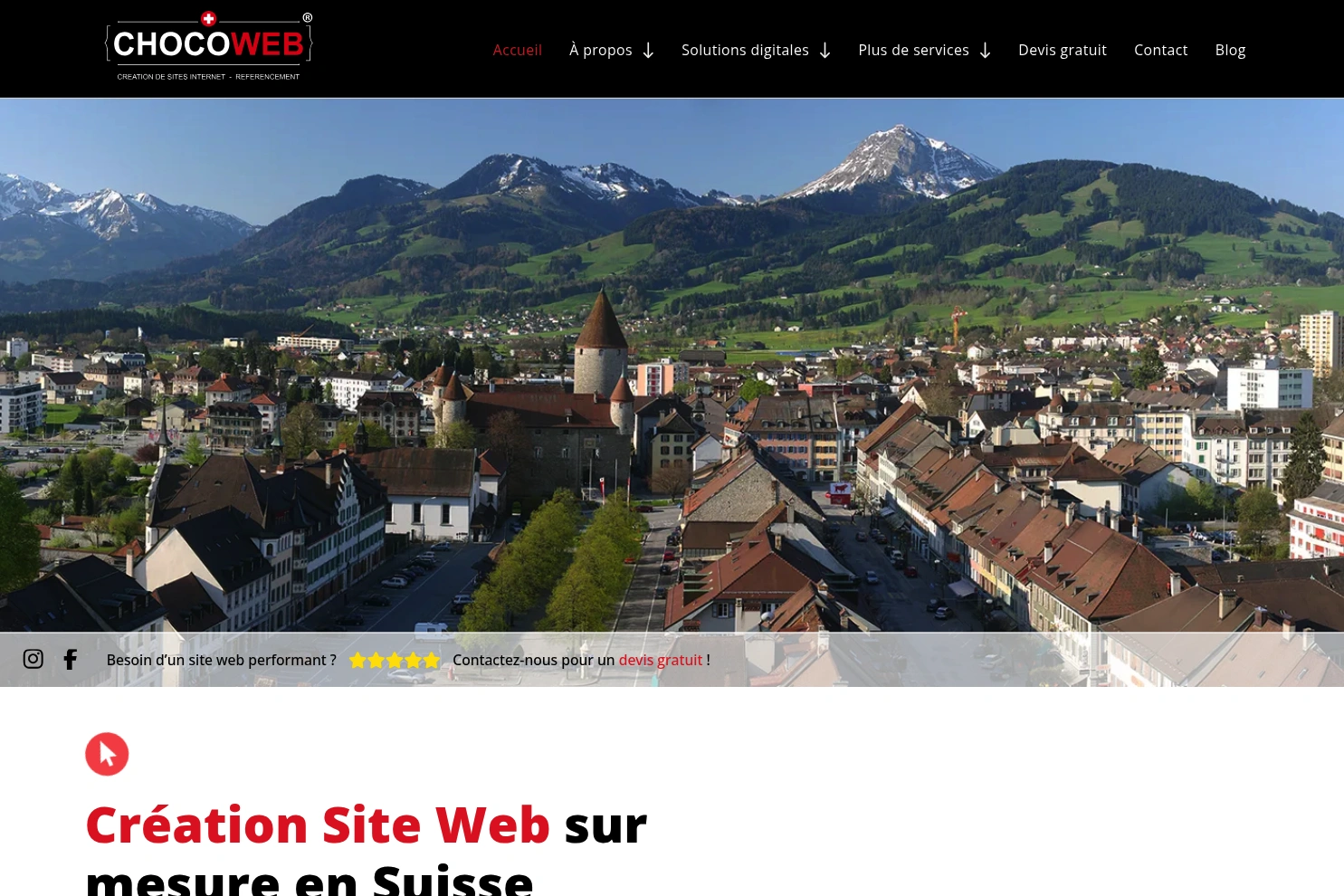 Preview of CREATION SITE INTERNET, CHOCOWEB®