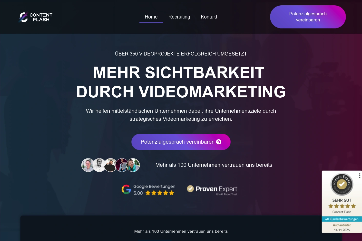 Preview of Content Flash