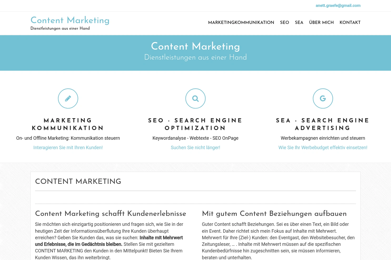 Preview of Content- und Onlinemarketing Services