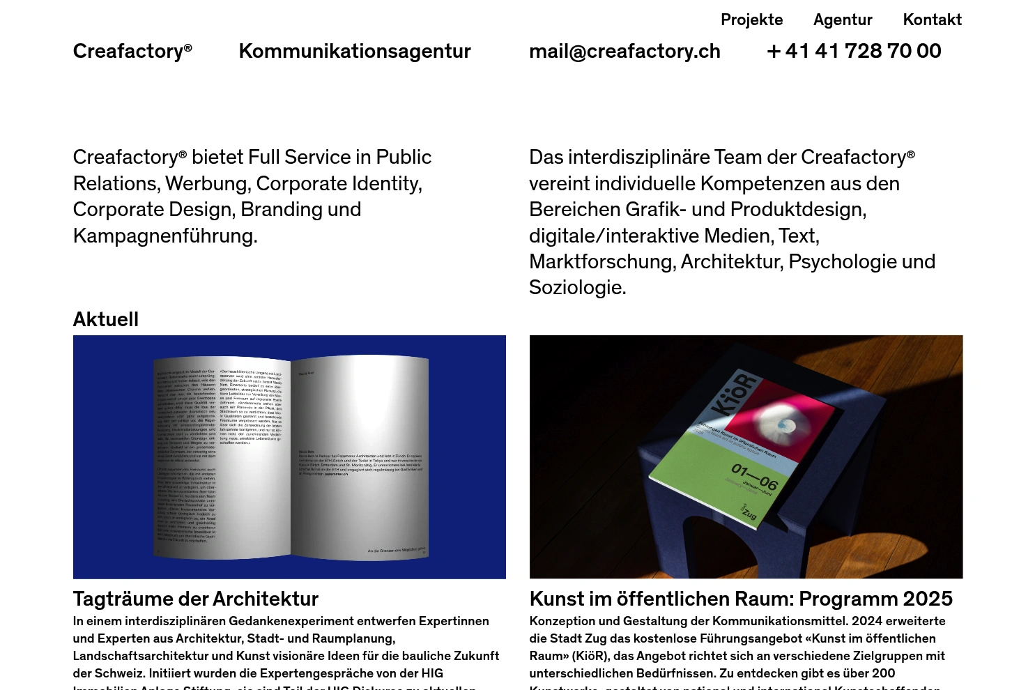 Preview of Creafactory AG