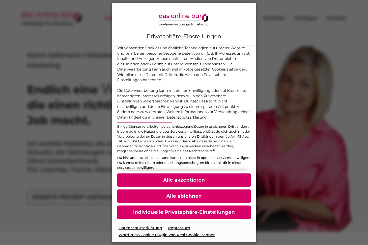 Preview of WordPress Webdesign & Marketing | das online büro