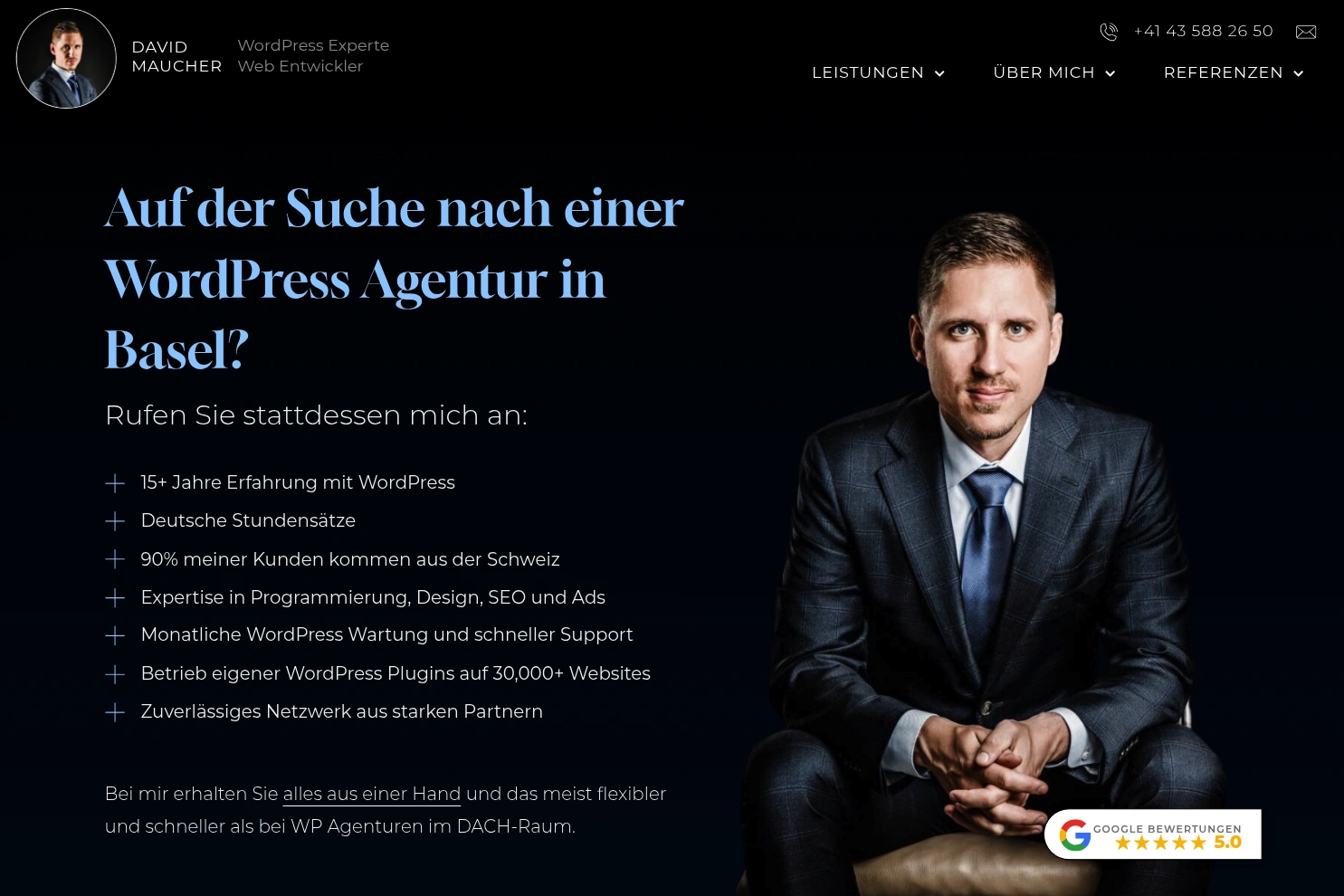 Preview of WordPress Agentur Basel