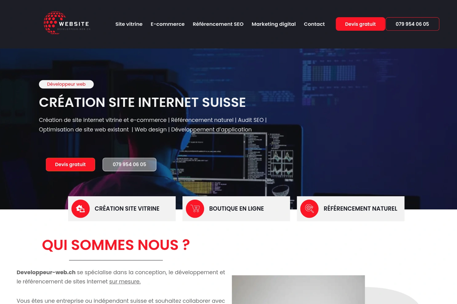 Preview of Developpeur-web.ch