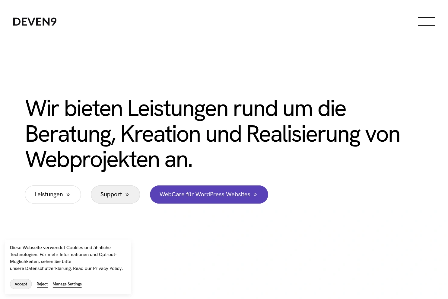 Preview of DEVEN9 • Die kreative Webagentur