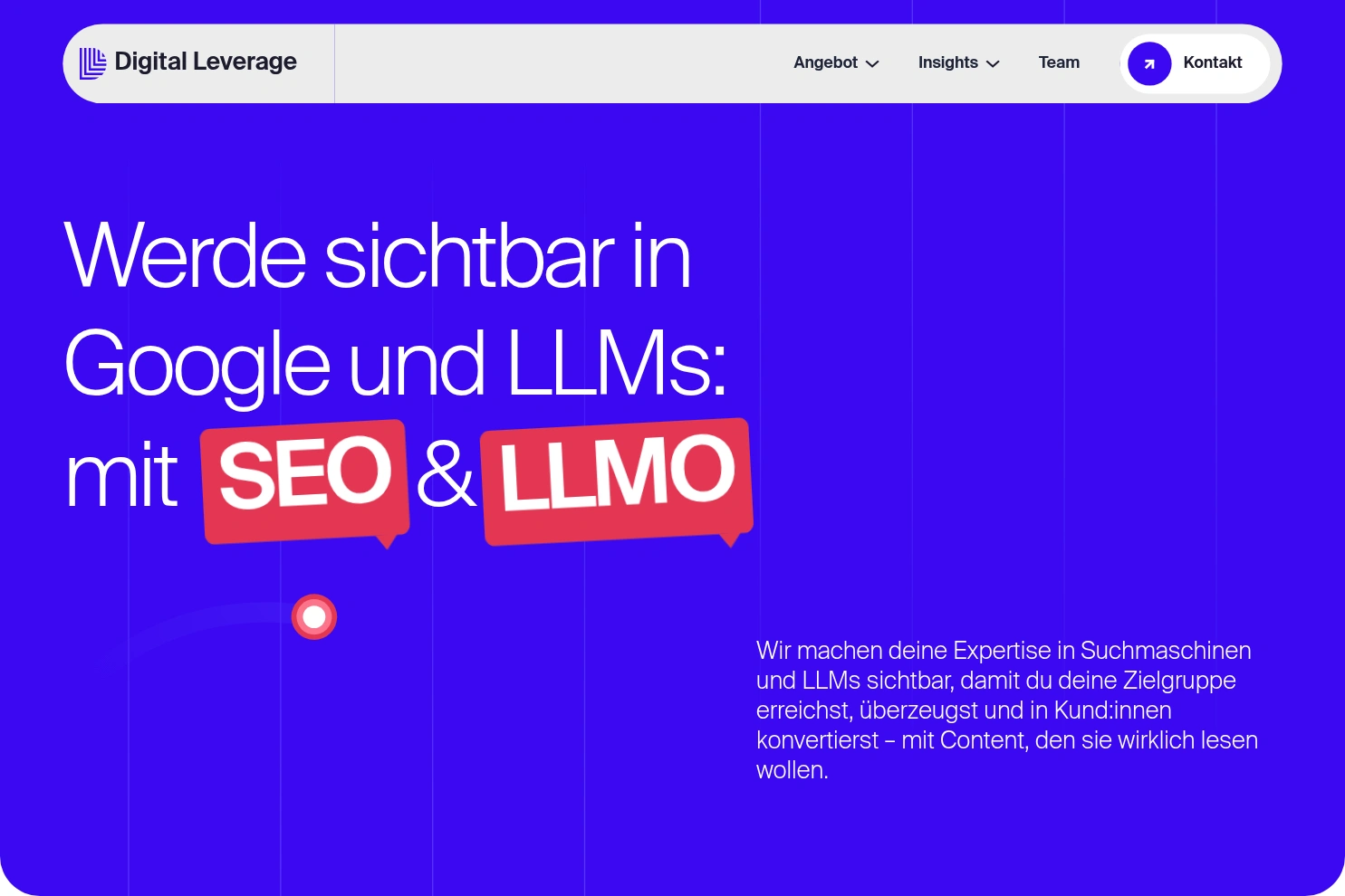 Preview of Digital Leverage: Die SEO & LLMO Agentur