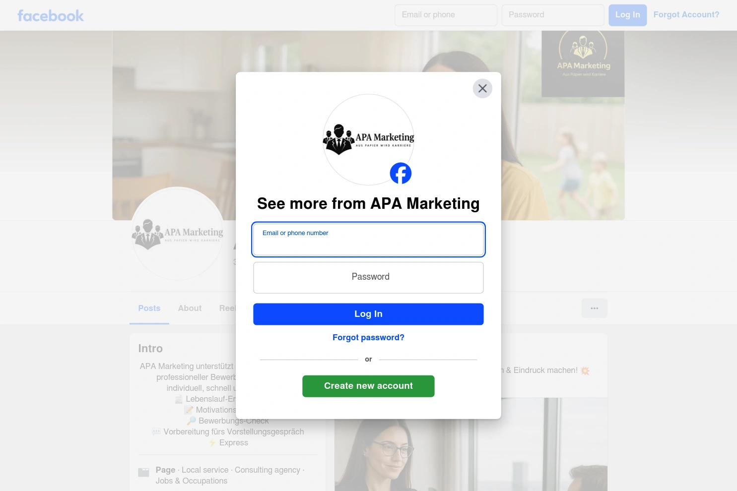 Preview of APA Marketing