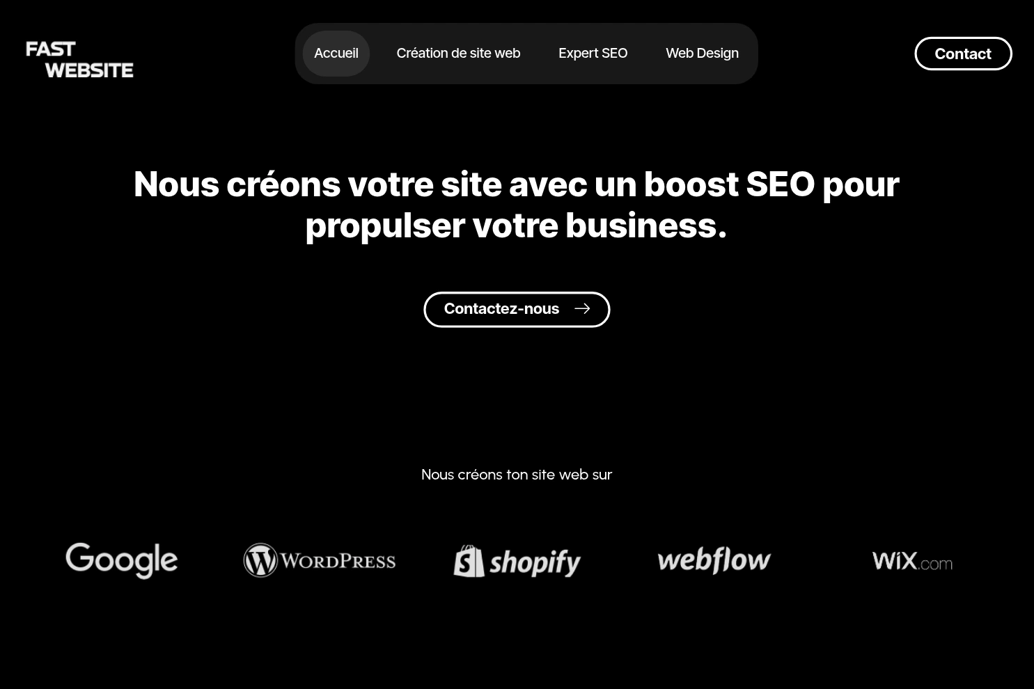 Preview of FAST WEBSITE Création de site web - SEO - Web design