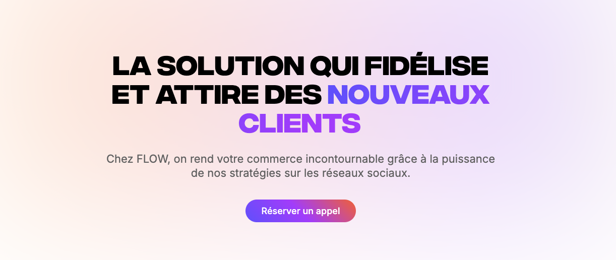 Preview of FLOW - Agence de marketing digital à Genève