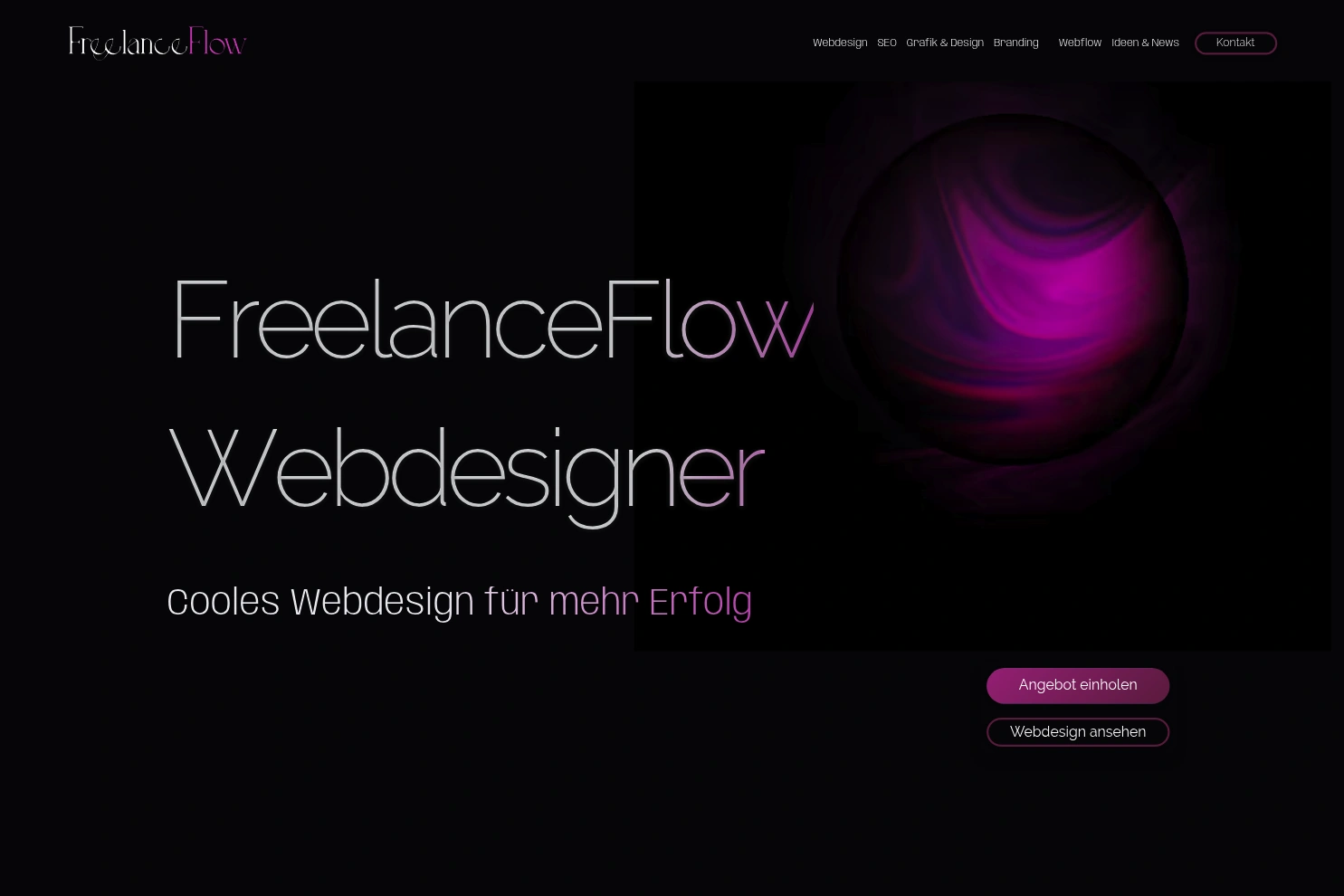 Preview of FreelanceFlow Schweiz Webdesign