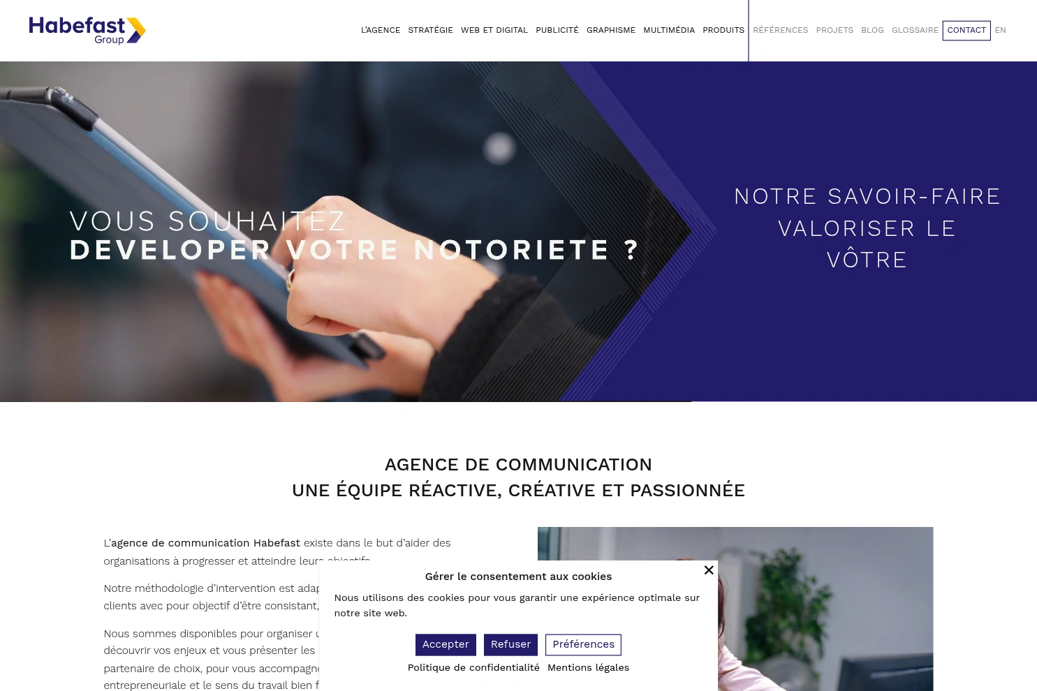 Preview of Habefast - Agence de Communication