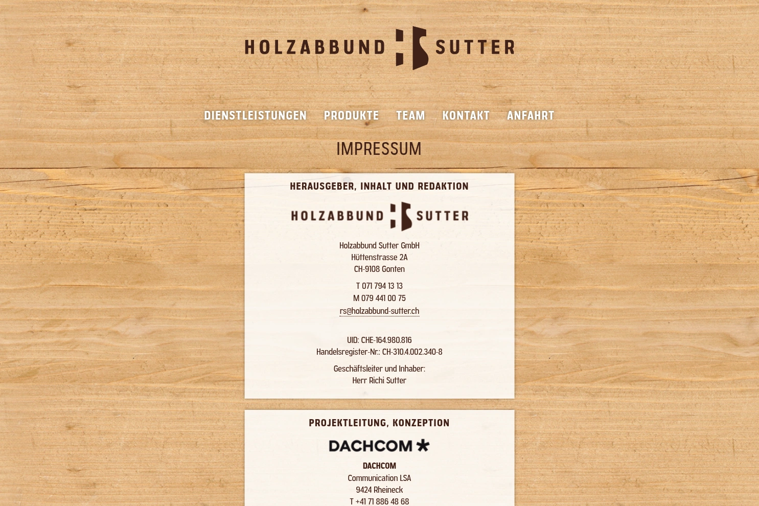 Preview of Holzabbund Sutter GmbH