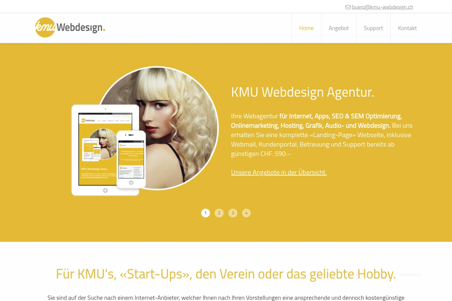 Preview of KMU Webdesign Aarau
