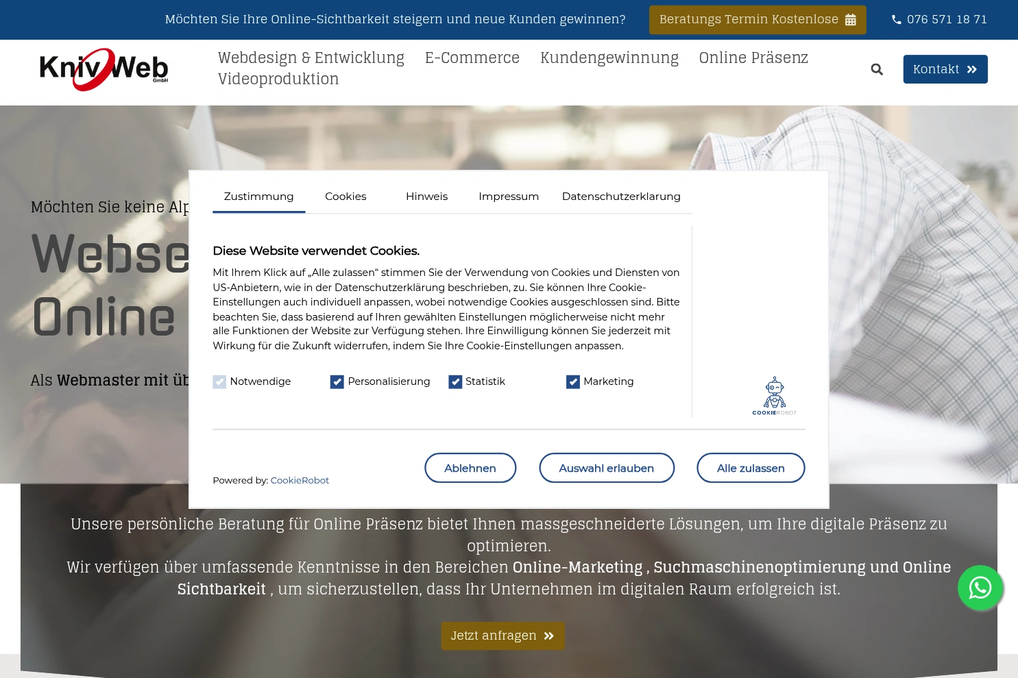 Preview of Kniv-Web GmbH | Agentur mit Rundumservice für Webseiten, Google Ads & Optimierung der Sichtbarkeit