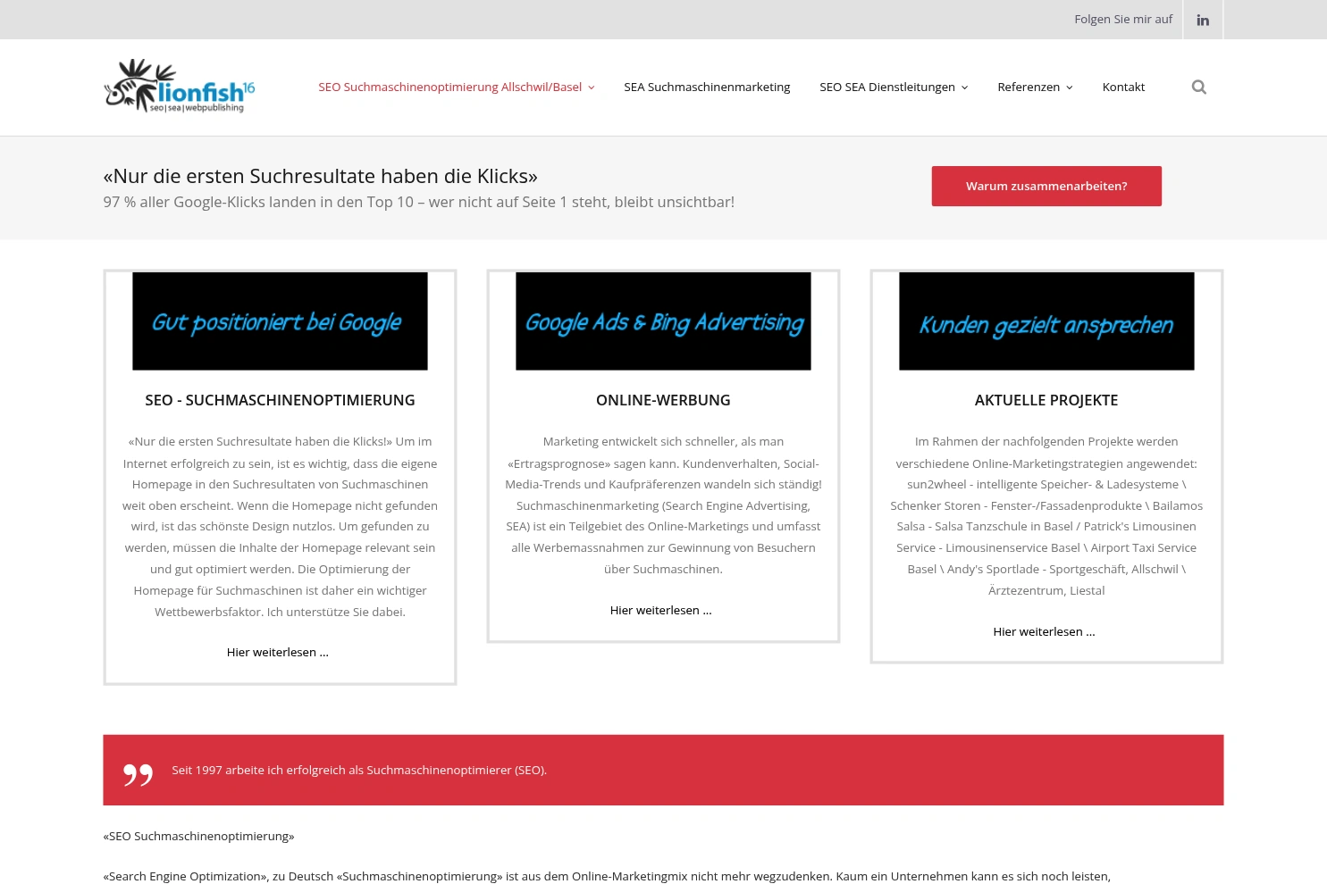 Preview of lionfish16 SEO Webpublishing
