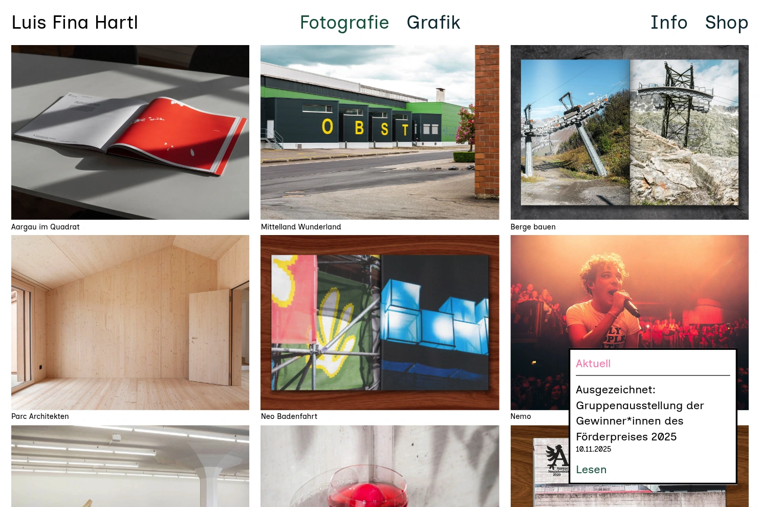 Preview of Luis Hartl – Grafik und Fotografie Olten