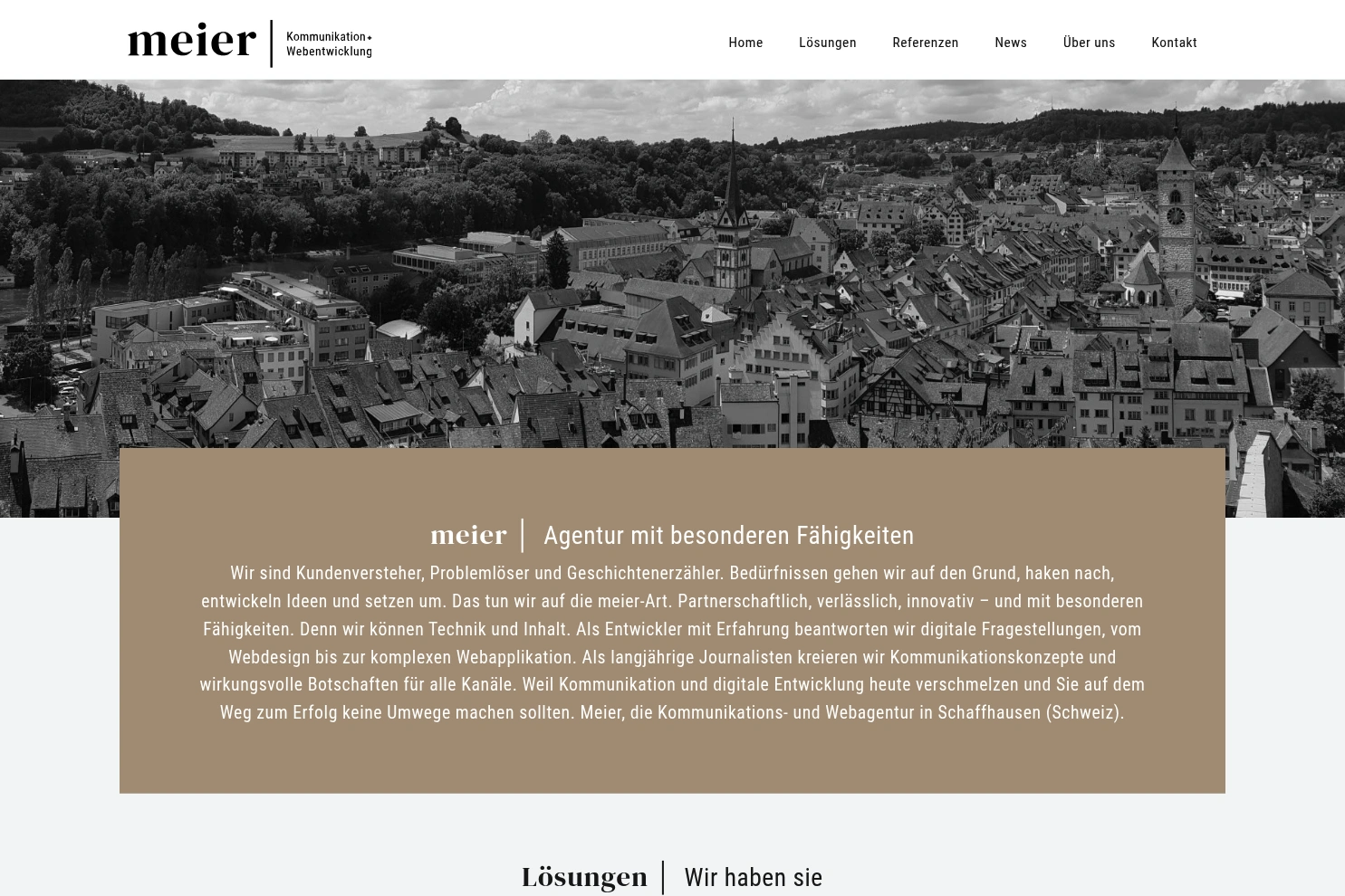 Preview of meier | Kommunikation + Webentwicklung