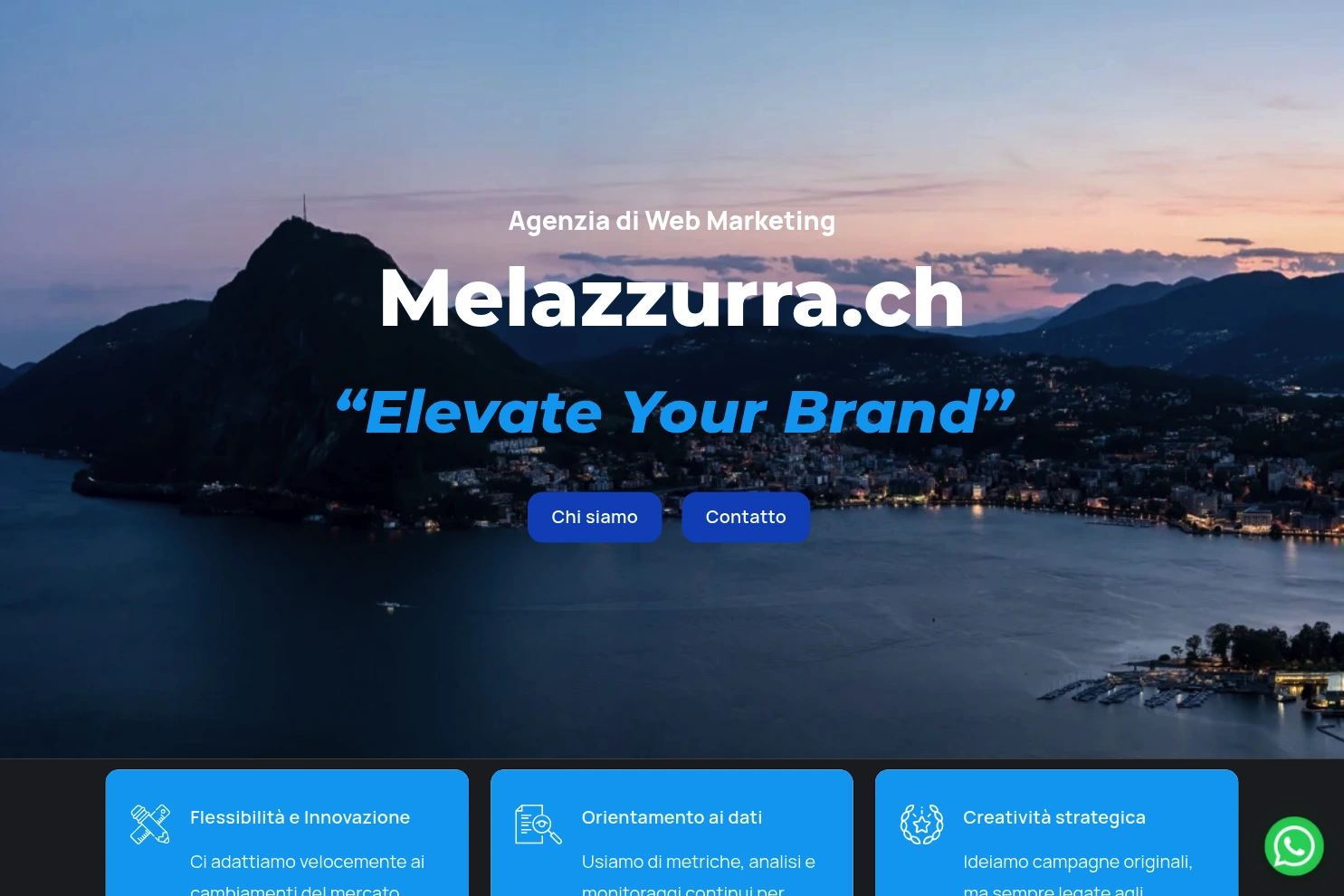 Preview of Melazzurra - Creazione Siti Web per PMI Ticino, Google, Sviluppo APP