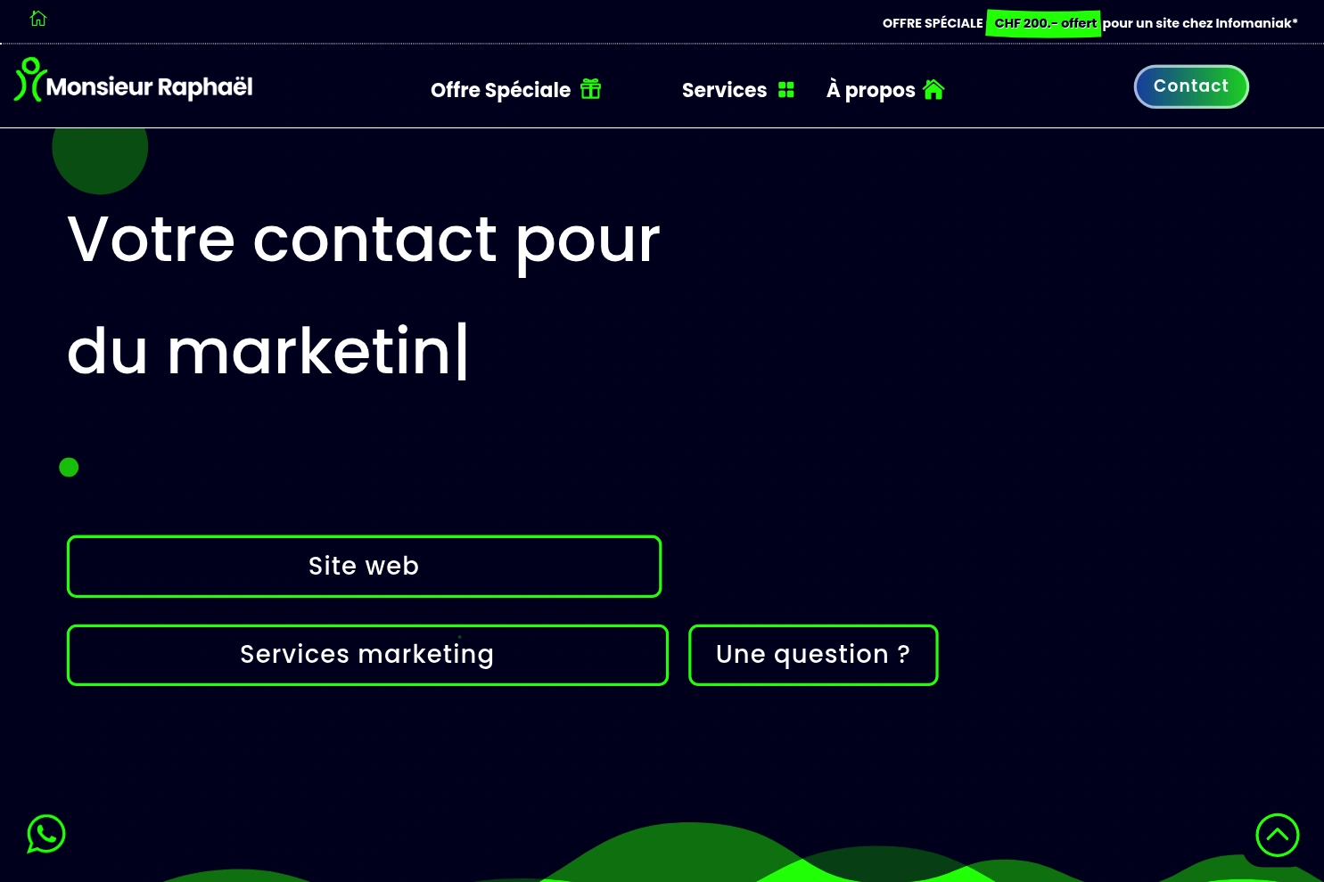 Preview of Monsieur Raphaël - Site web & services marketing