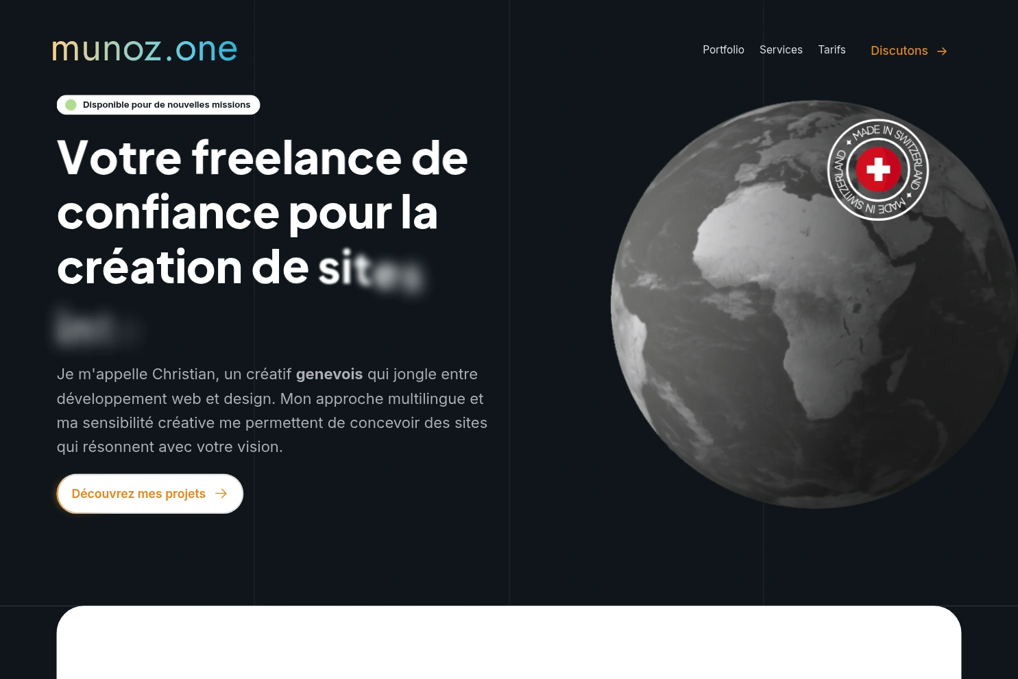 Preview of Munoz One - Création de sites internet et SEO à Genève