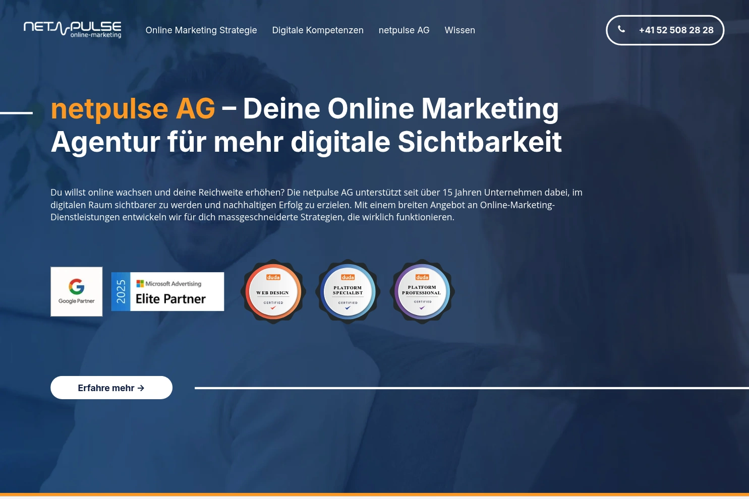 Preview of netpulse AG | Online Marketing Agentur für Google Ads, SEO & Social Media Marketing