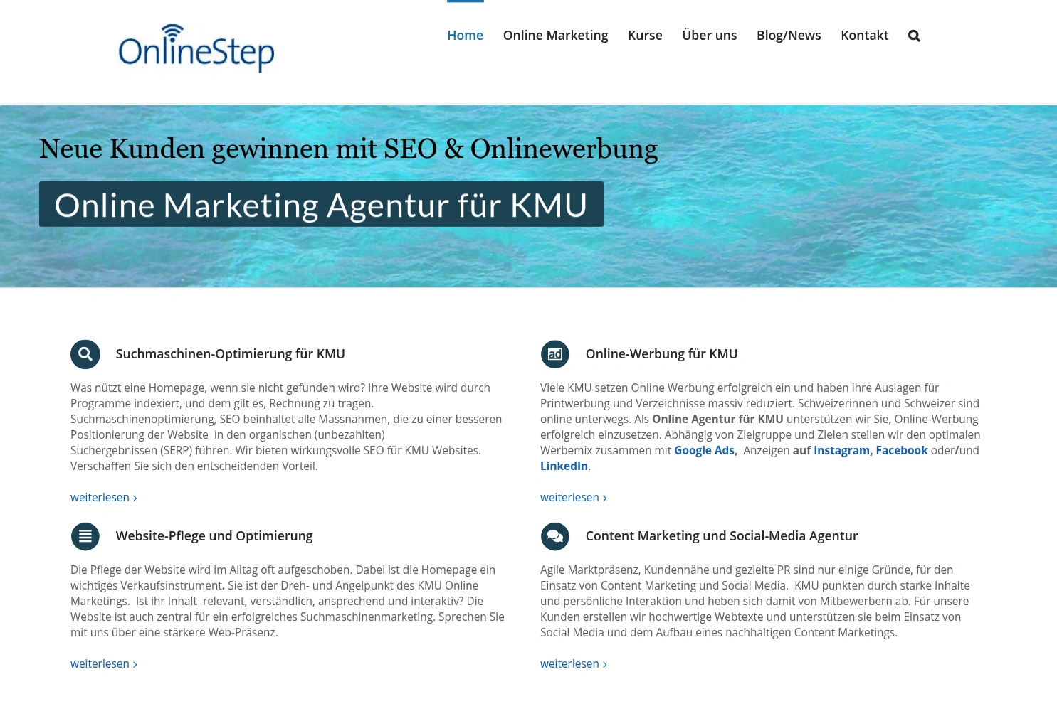 Preview of OnlineStep Swiss GmbH Agentur für SEO & Onlinewerbung