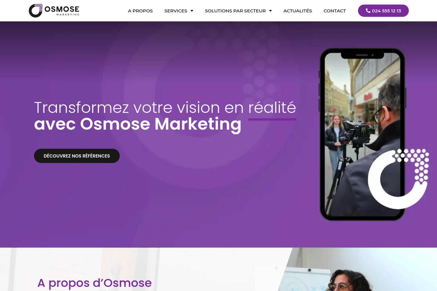Preview of Osmose Marketing - Agence de site internet et réseaux sociaux