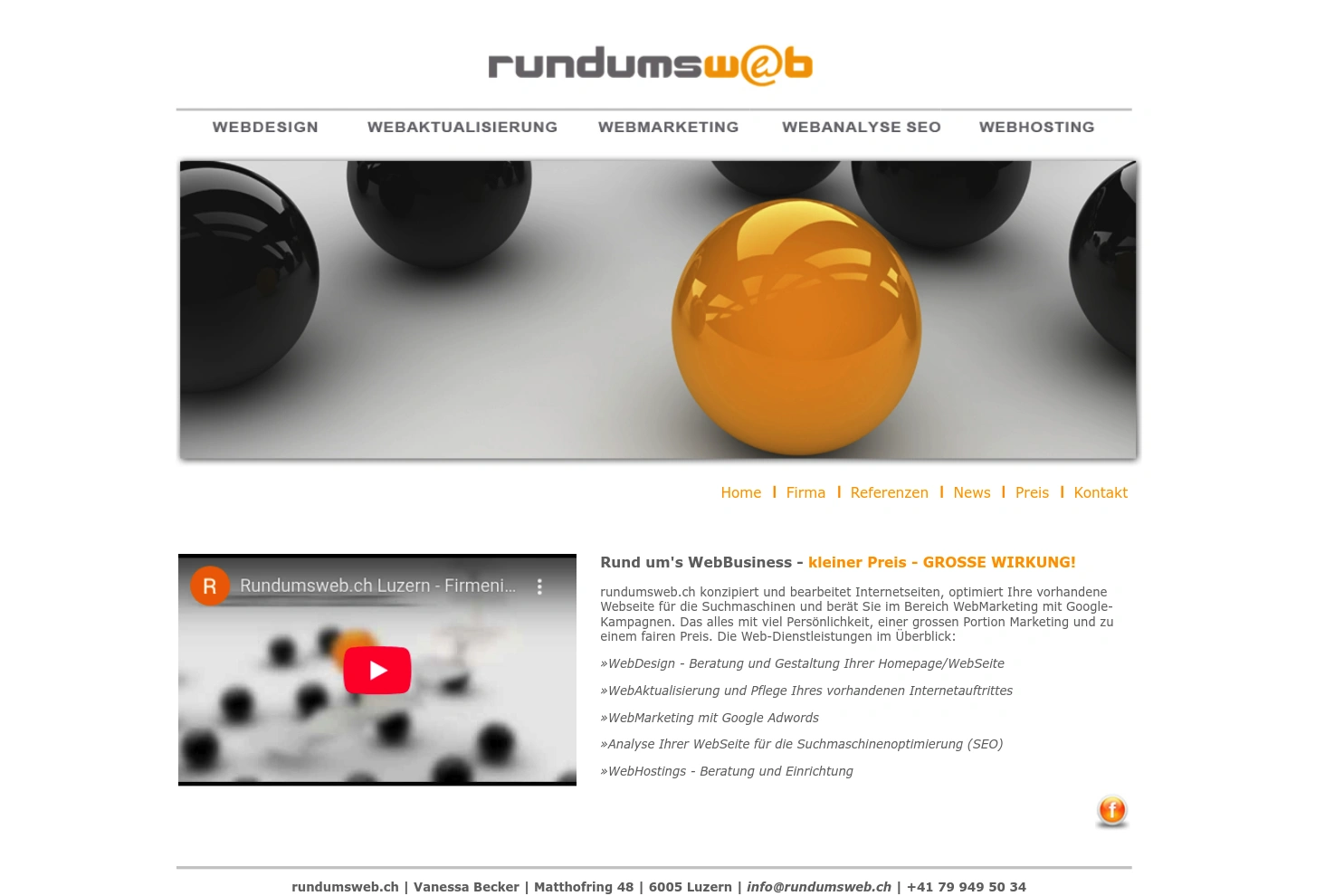 Preview of WebDesign Luzern