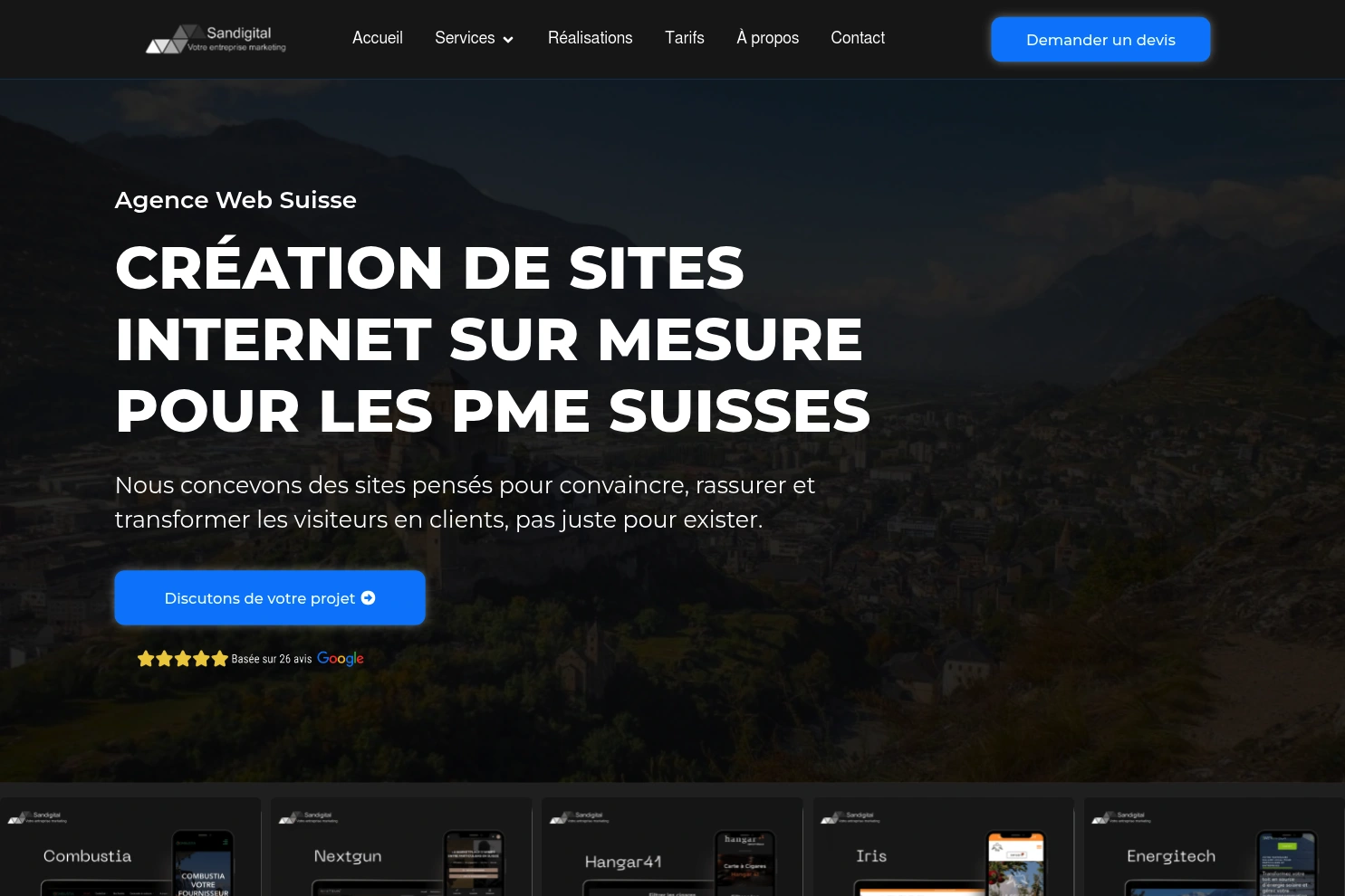 Preview of Sandigital - Agence web Valais