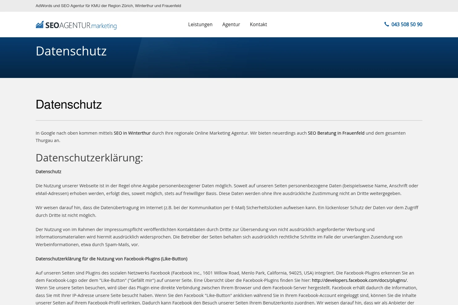 Preview of SEO Agentur