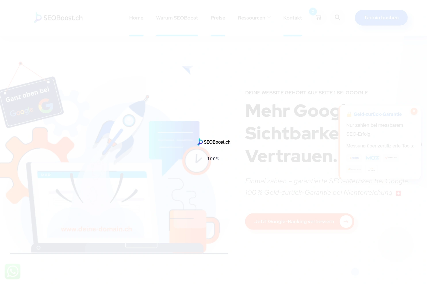 Preview of SEOBoost.ch - Dein Schweizer SEO Partner mit Garantie!