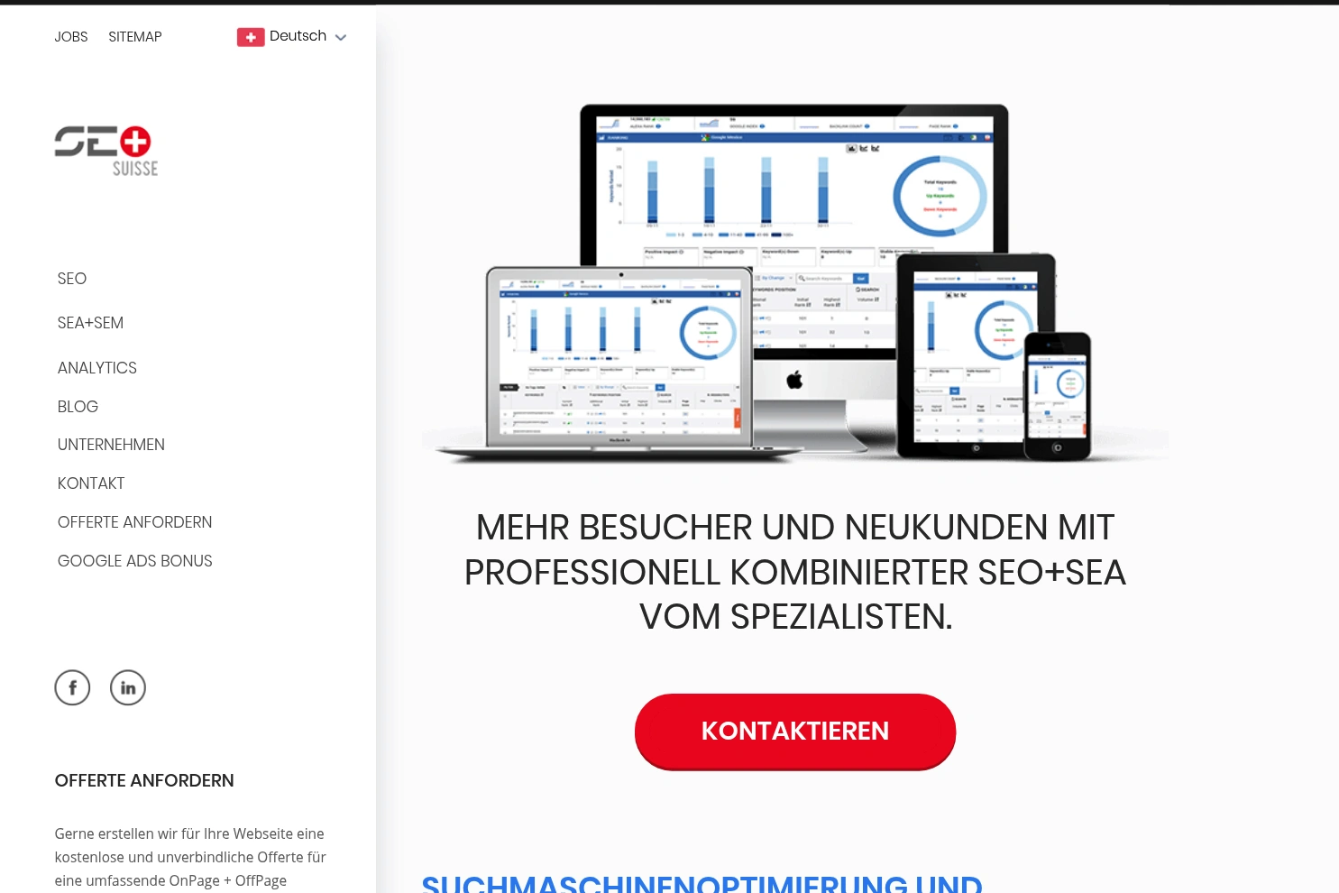 Preview of SEO Suisse