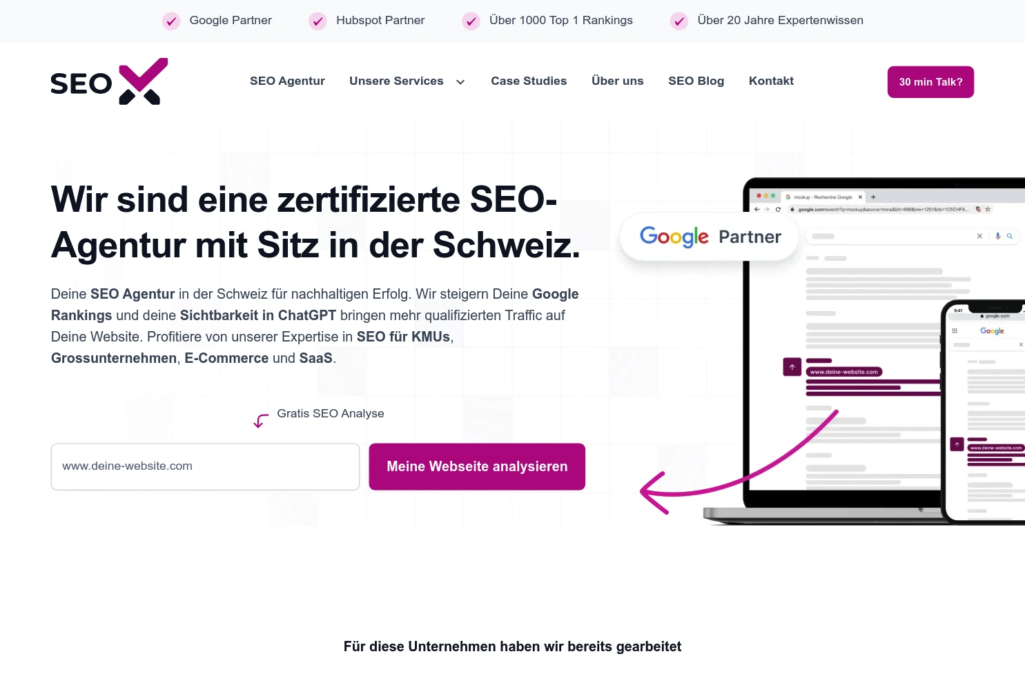 Preview of SEOX - SEO Agentur Schweiz