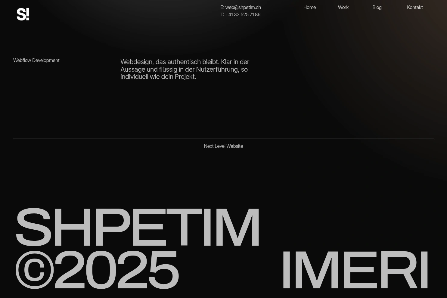 Preview of Shpetim.ch - Webdesign