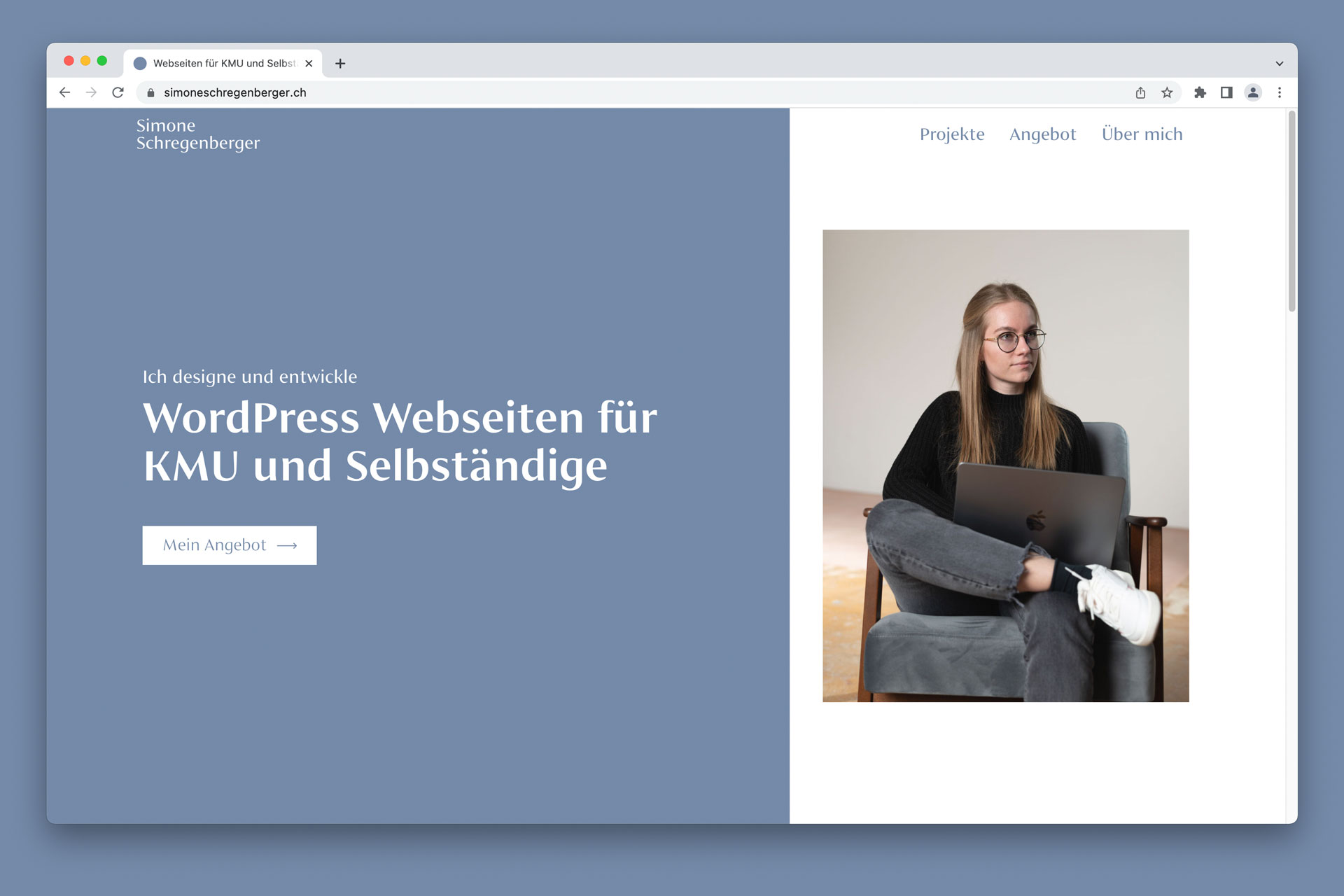 Preview of Webdesign Simone Schregenberger