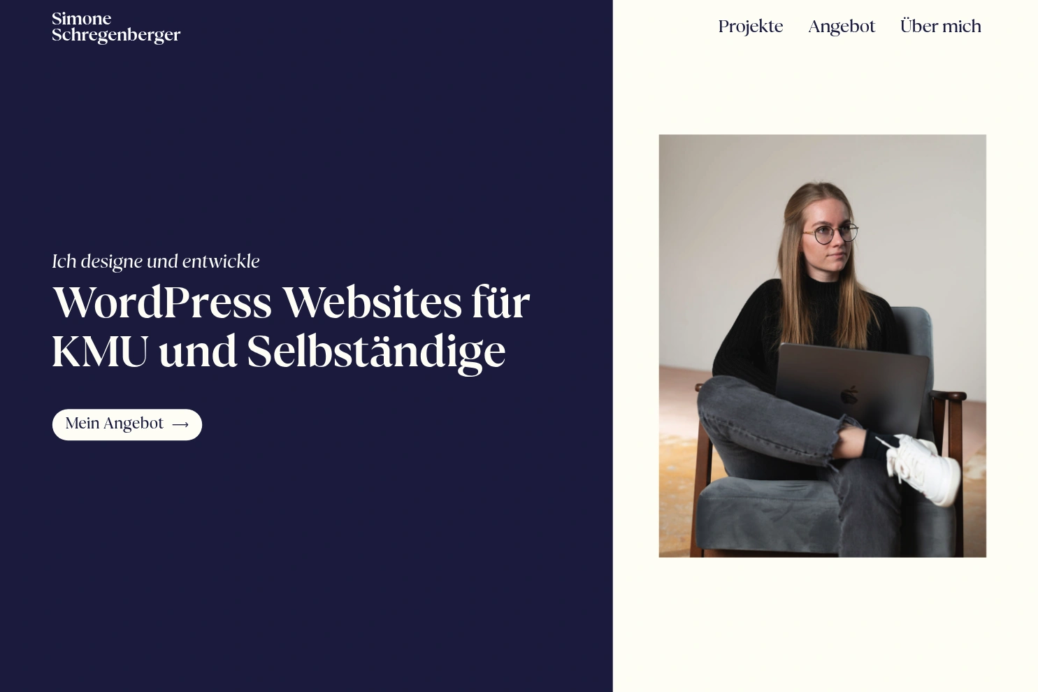 Preview of Webdesign Simone Schregenberger