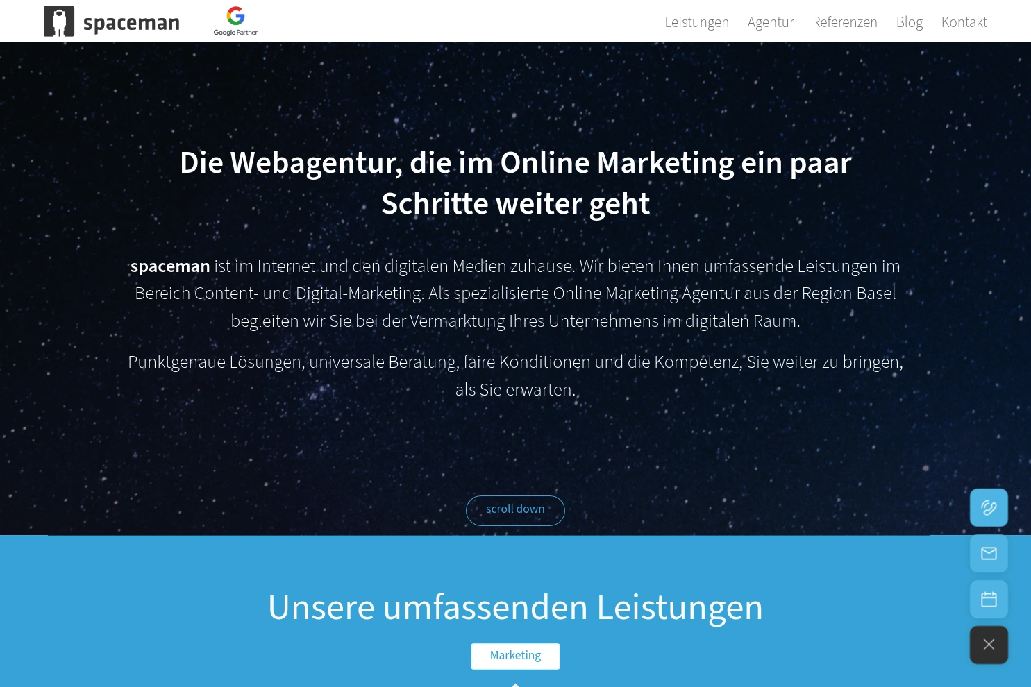 Preview of spaceman.gmbh