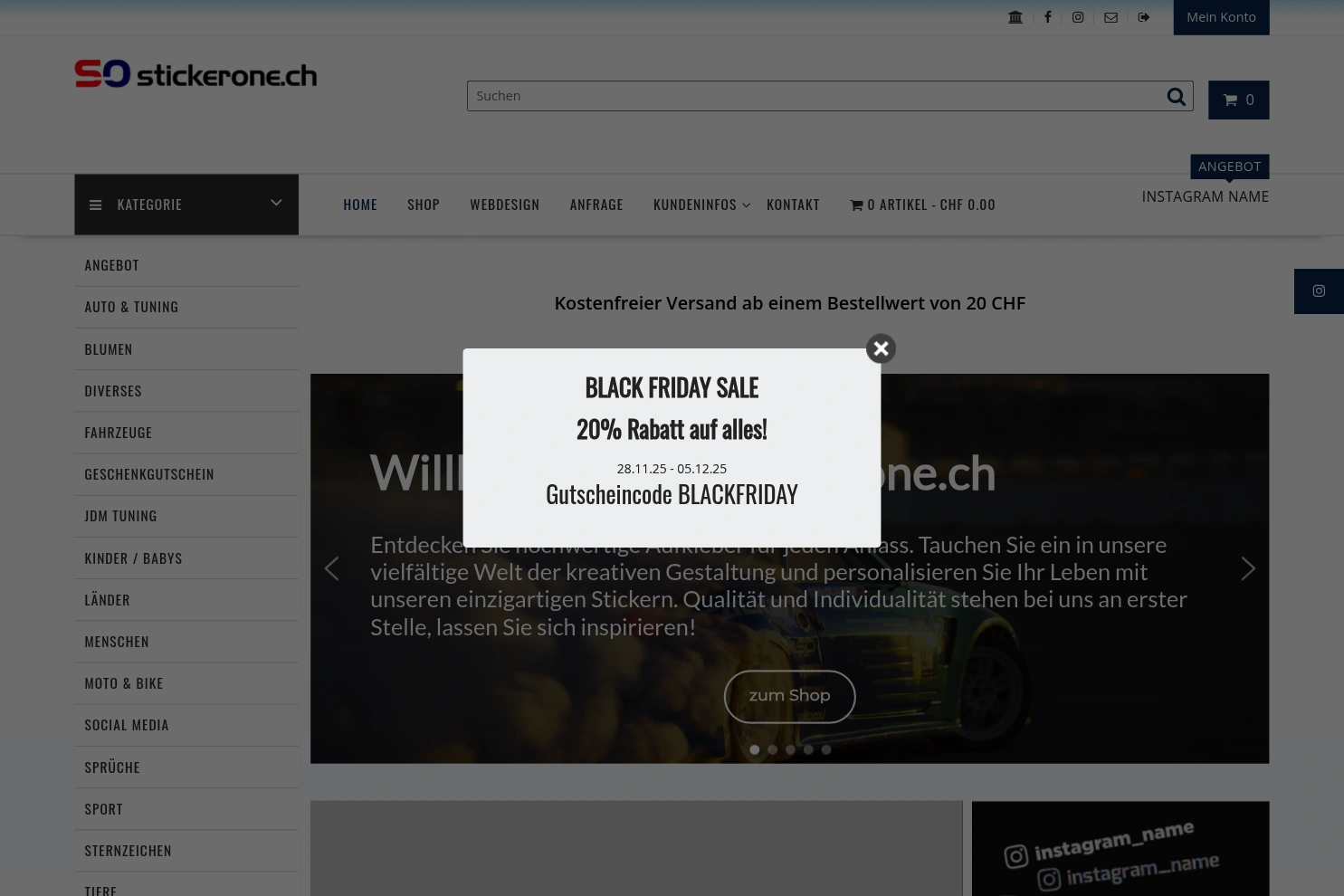 Preview of stickerone.ch